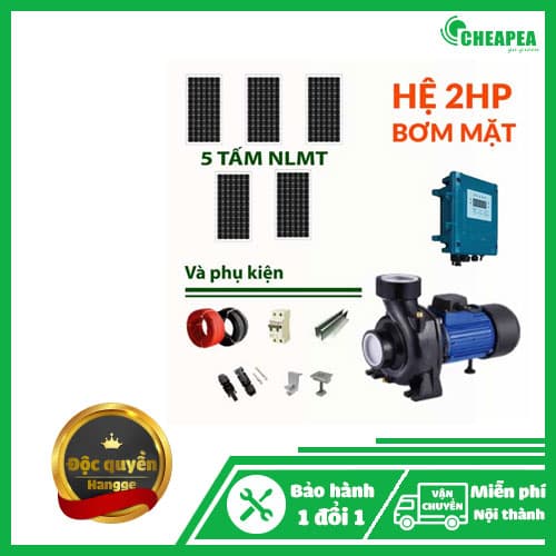 Hệ thống Bơm mặt Năng lượng mặt trời – 1500W